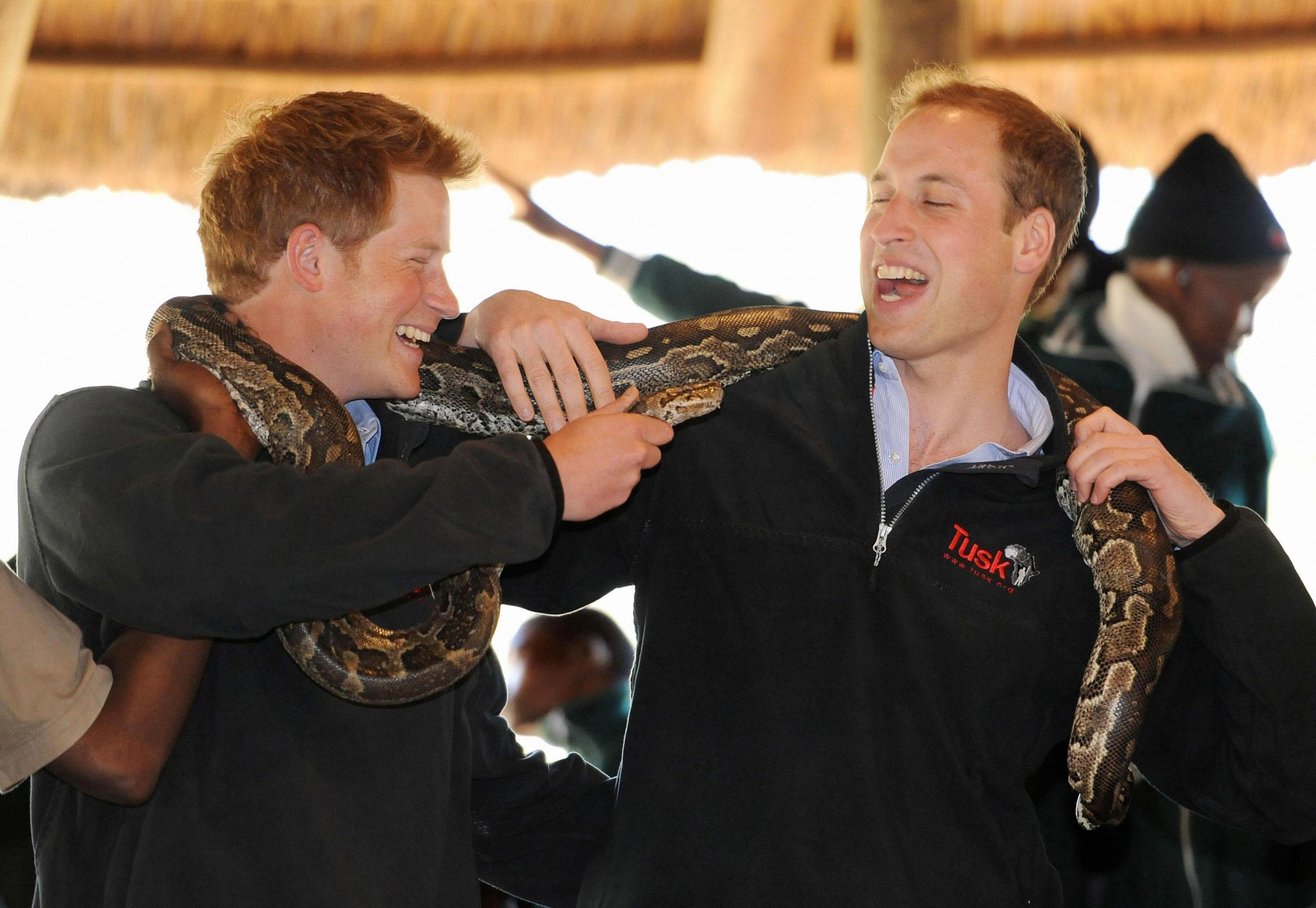 Harry y William en buenos términos en Botswana en 2010. Desde entonces, se han abierto fisuras entre los hermanos en cuanto al trabajo de conservación, con Harry prefiriendo un enfoque más intervencionista